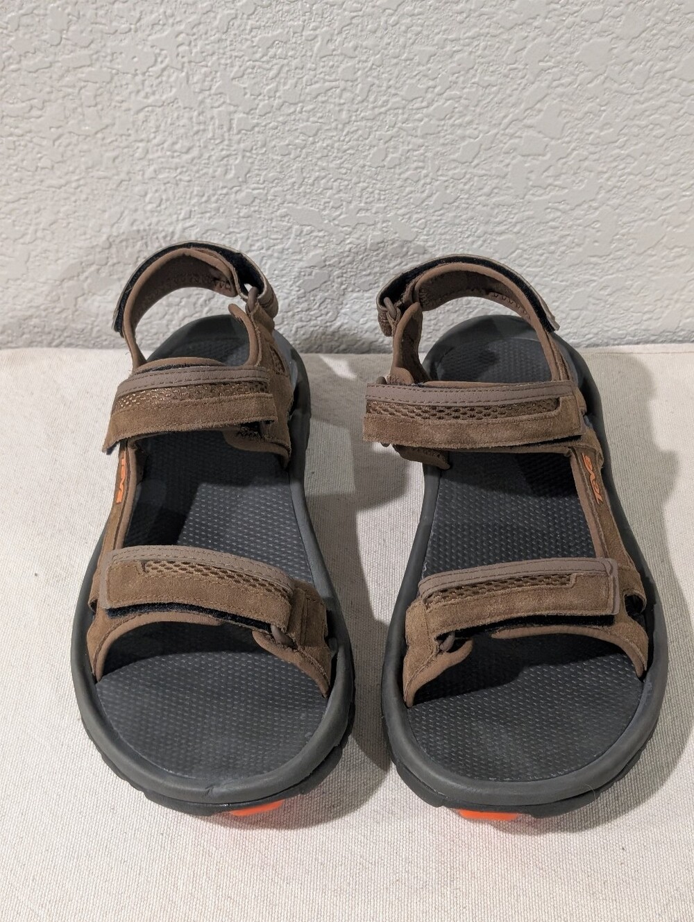 Teva Hudson 1002433 Hiking Outdoor Sandals Mens 12 Brown Adjustable Straps
